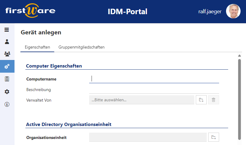 Geräte verwalten mit IDM-Portal 5.0