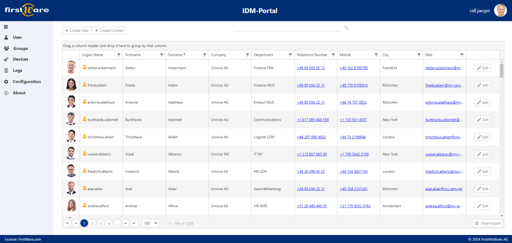 IDM-Portal 5.0 with new design