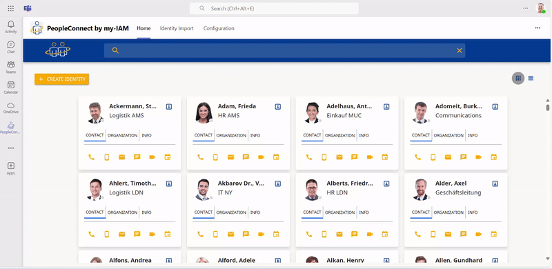 Personalized Search Filters with my-IAM PeopleConnect 2.0